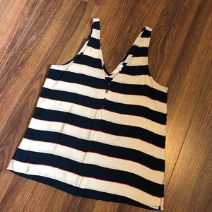 Joie | Striped Sleeveless Blouse